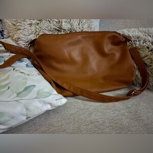 Aldo Tan Leather Shoulder Bag